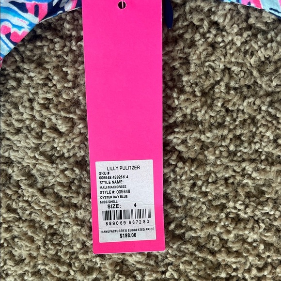 NWT Lilly Pulitzer Maui Maxi Dress Dress Size 4 - Picture 5 of 12